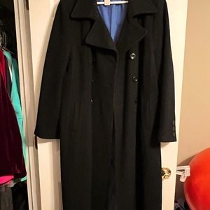 Womens plus size wool blend coat